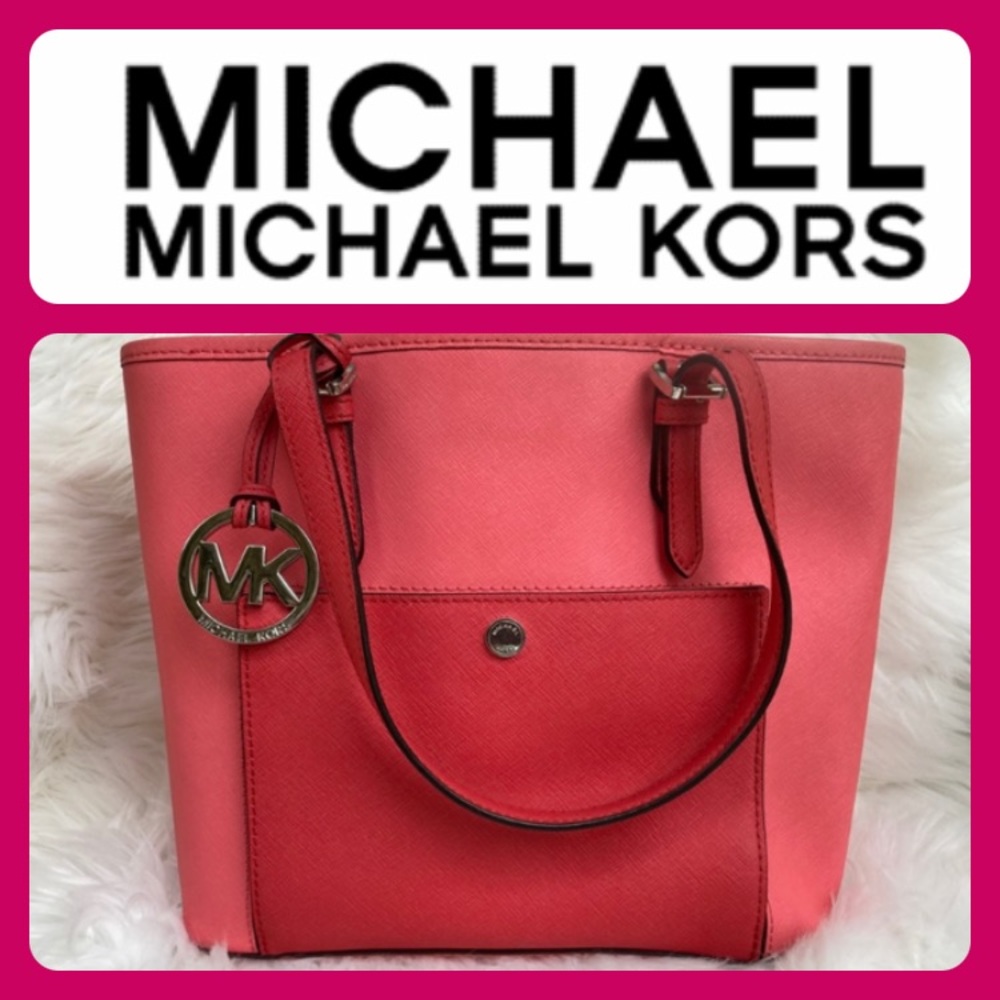 🍉🍉MIchael Kors 🍉🍉Colorblock Coral/Watermelon